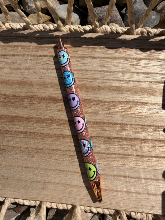 Smile Wrapped Glitter Pen
