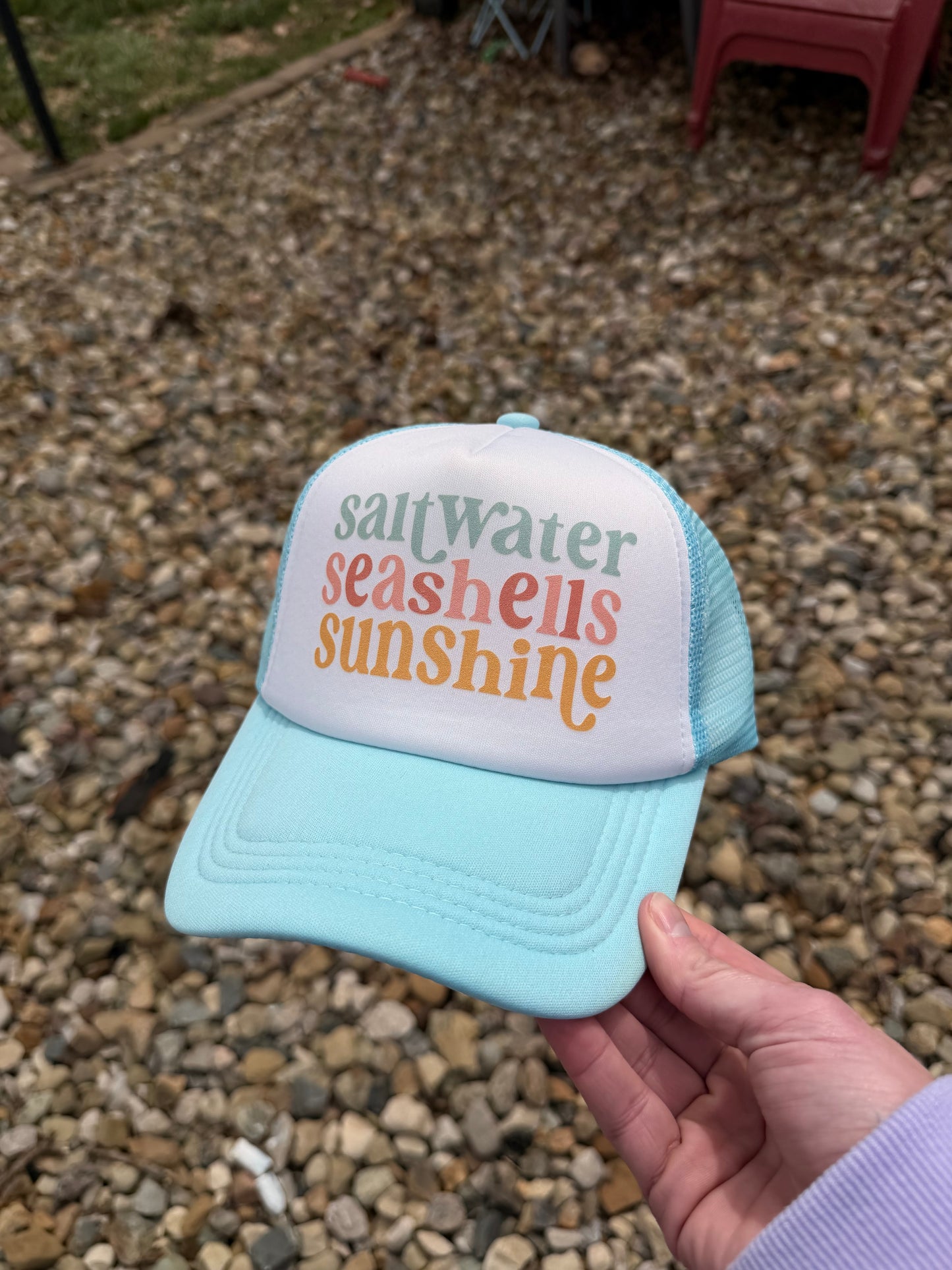Saltwater Seashells Sunshine Trucker Hat