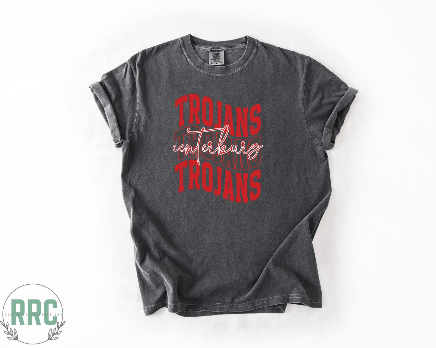 Centerburg Trojans Wavy *COMFORT COLORS*