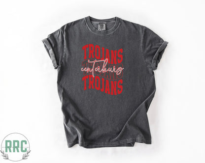 Centerburg Trojans Wavy *COMFORT COLORS*