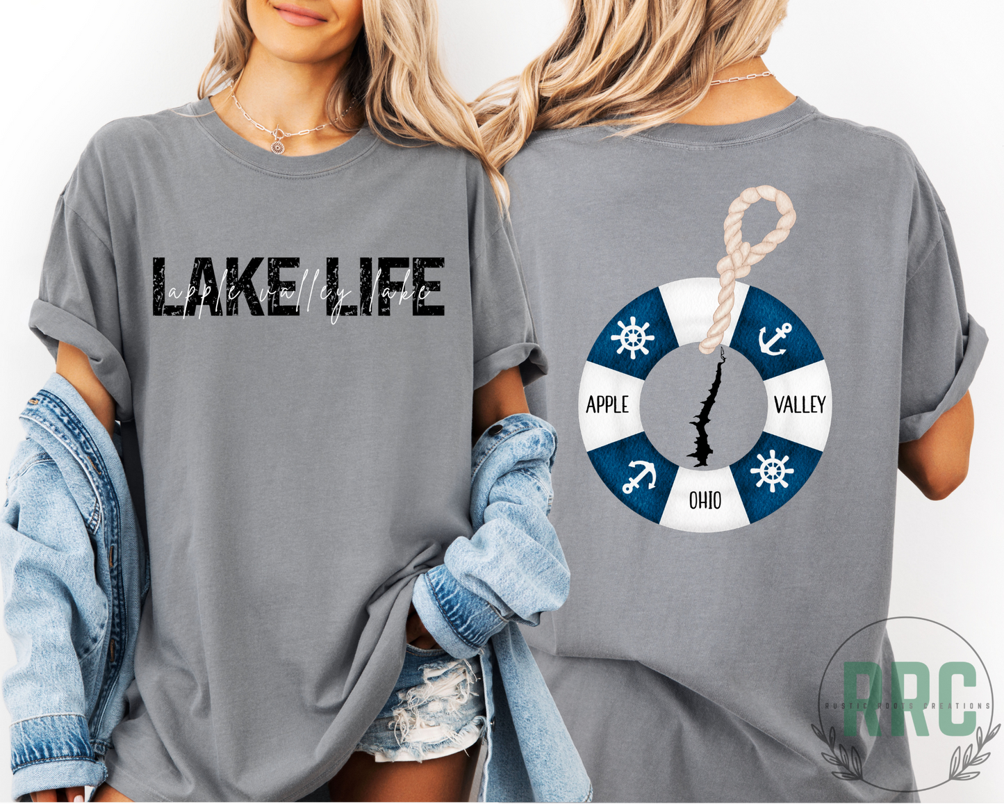 LAKE LIFE AV Lake Black Buoy *COMFORT COLORS* RRC EXCLUSIVE