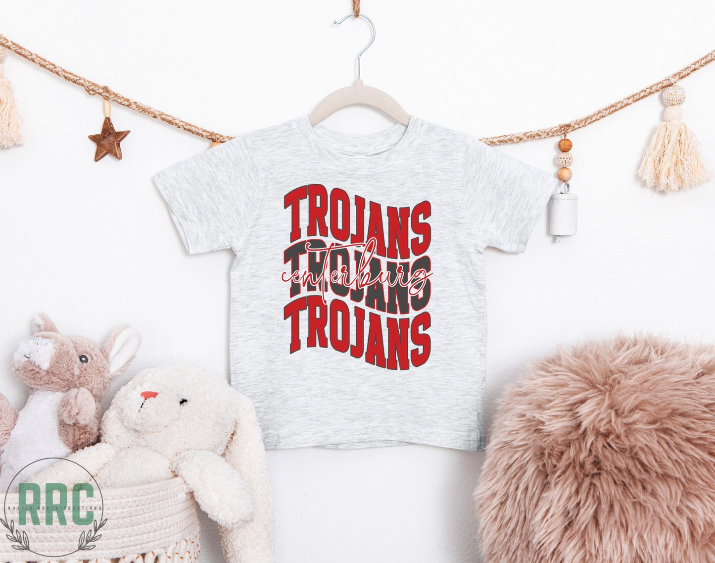 Infant/Toddler Centerburg Trojans Wavy