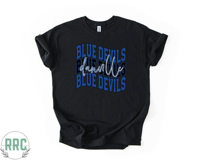 Danville Blue Devils Wavy *GILDEN*
