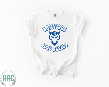 Danville Blue Devils Groovy *COMFORT COLORS*