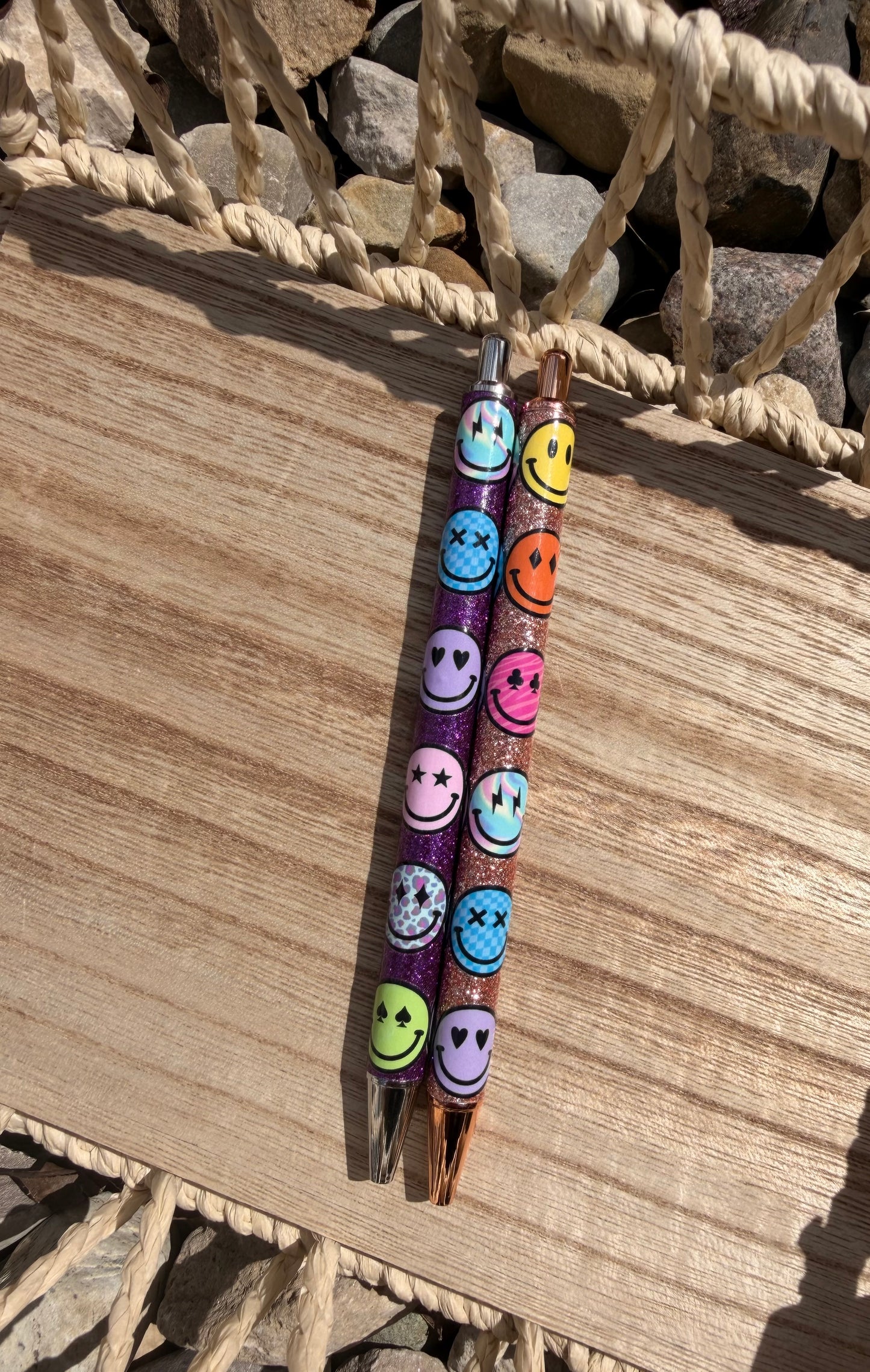 Smile Wrapped Glitter Pen