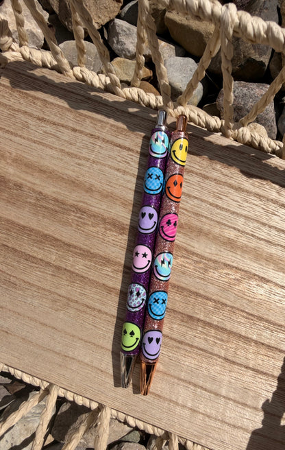 Smile Wrapped Glitter Pen
