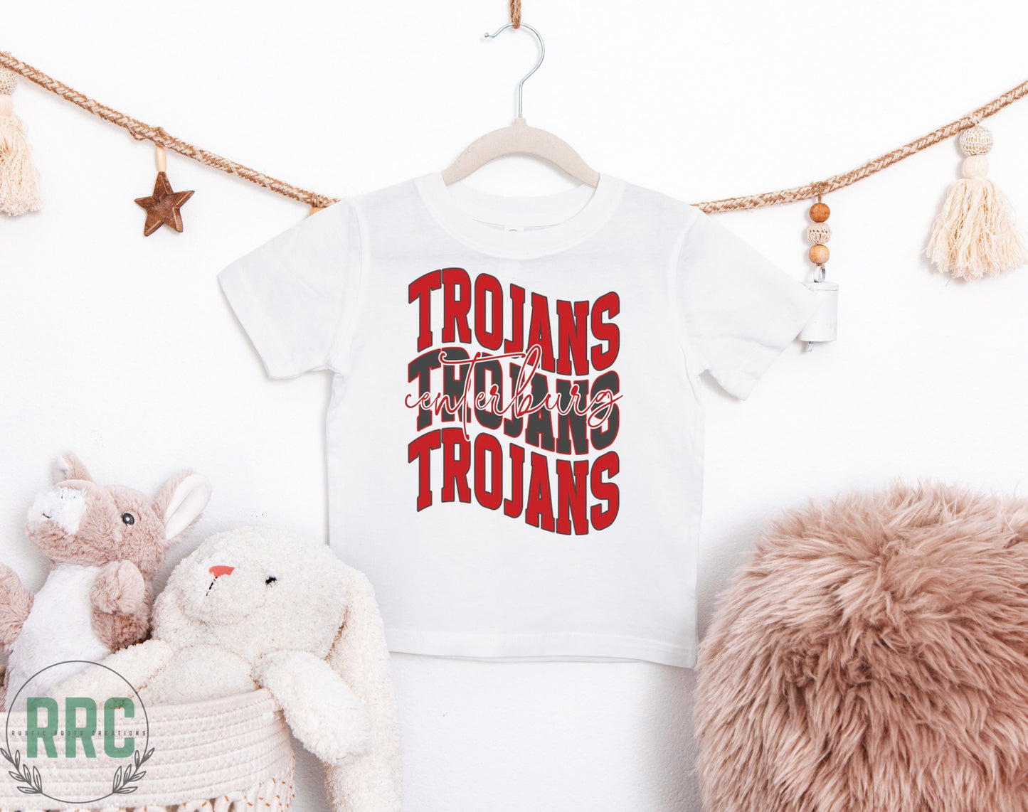 Infant/Toddler Centerburg Trojans Wavy