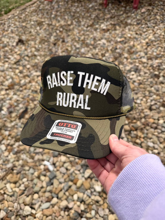 Raise Them Rural Trucker Hat