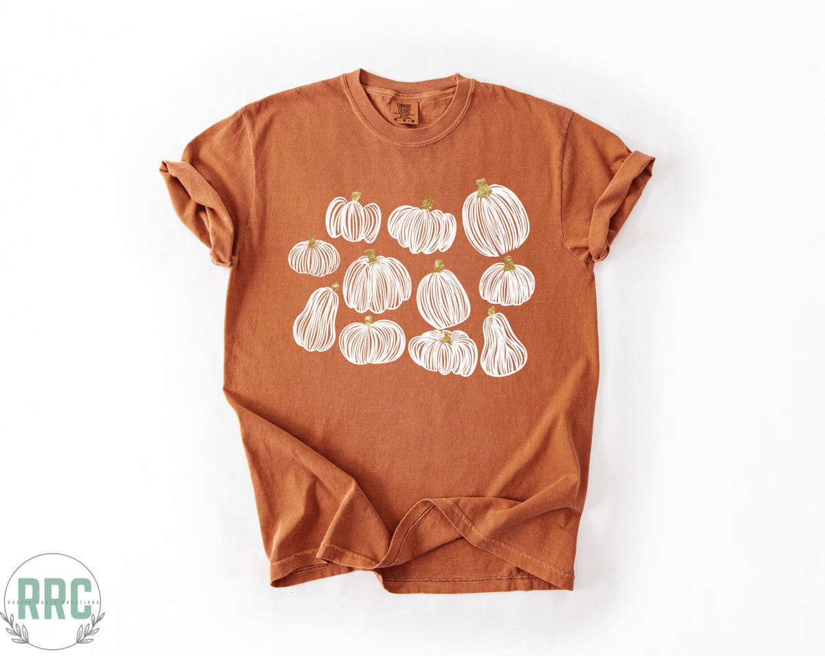 Fine Line Pumpkins *COMFORT COLORS*