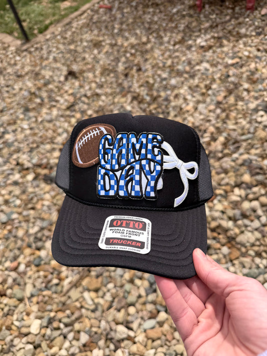 Game Day Blue Trucker Hat
