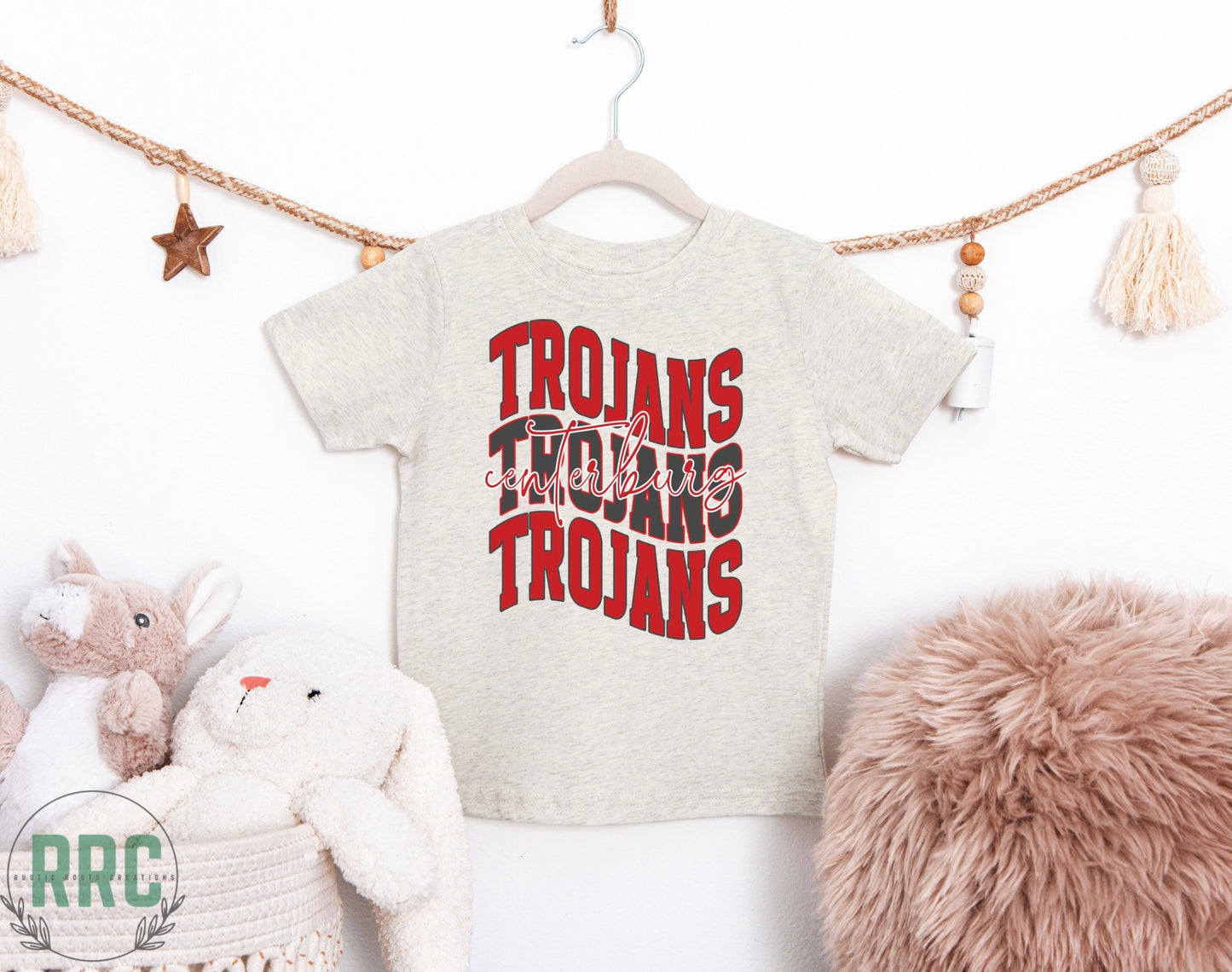 Infant/Toddler Centerburg Trojans Wavy