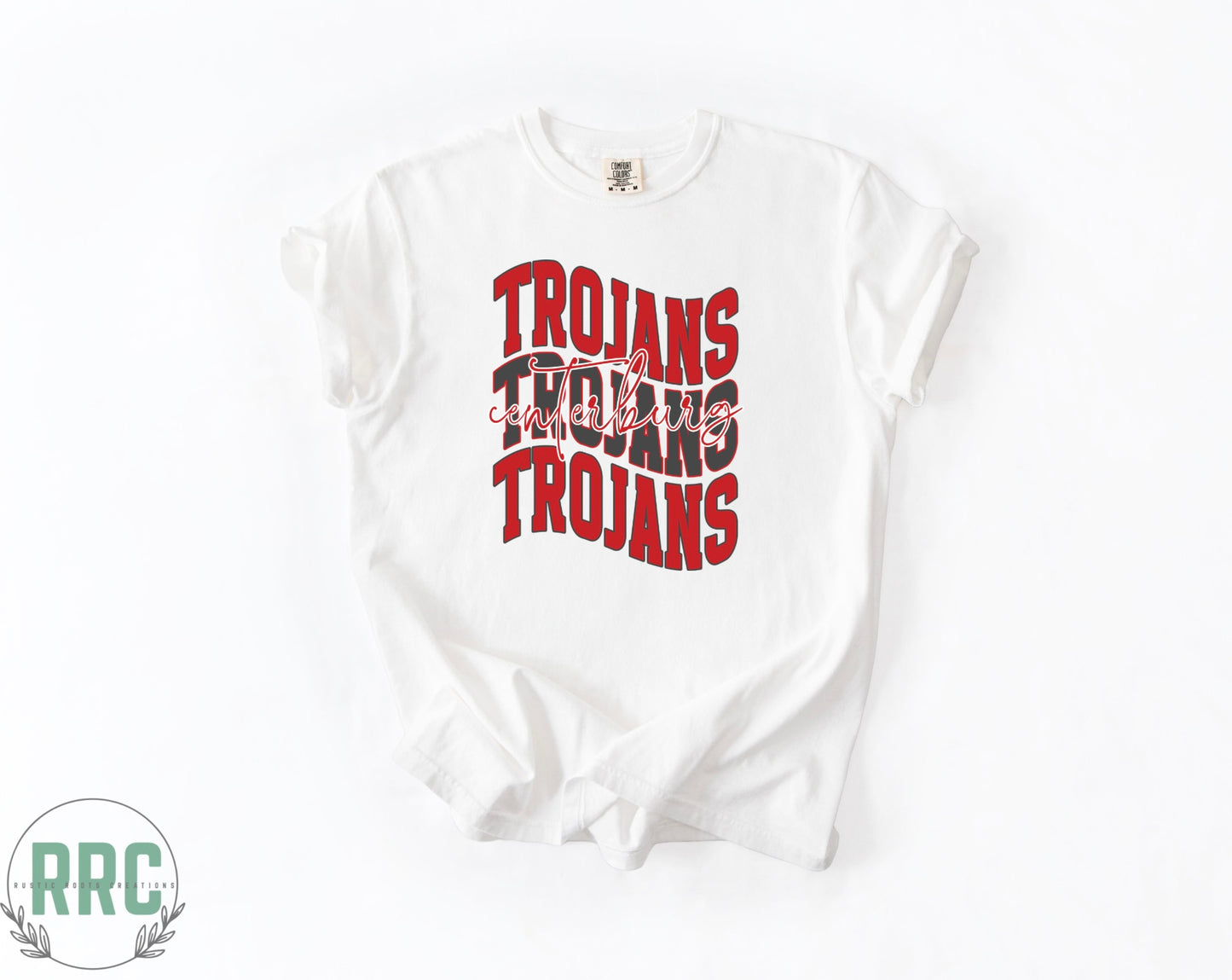 Centerburg Trojans Wavy *COMFORT COLORS*