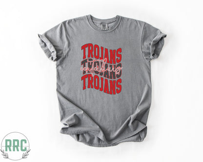 Centerburg Trojans Wavy *COMFORT COLORS*