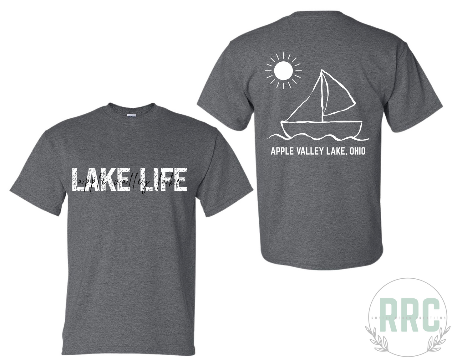 LAKE LIFE AV Lake White Sailboat *GILDEN* RRC EXCLUSIVE