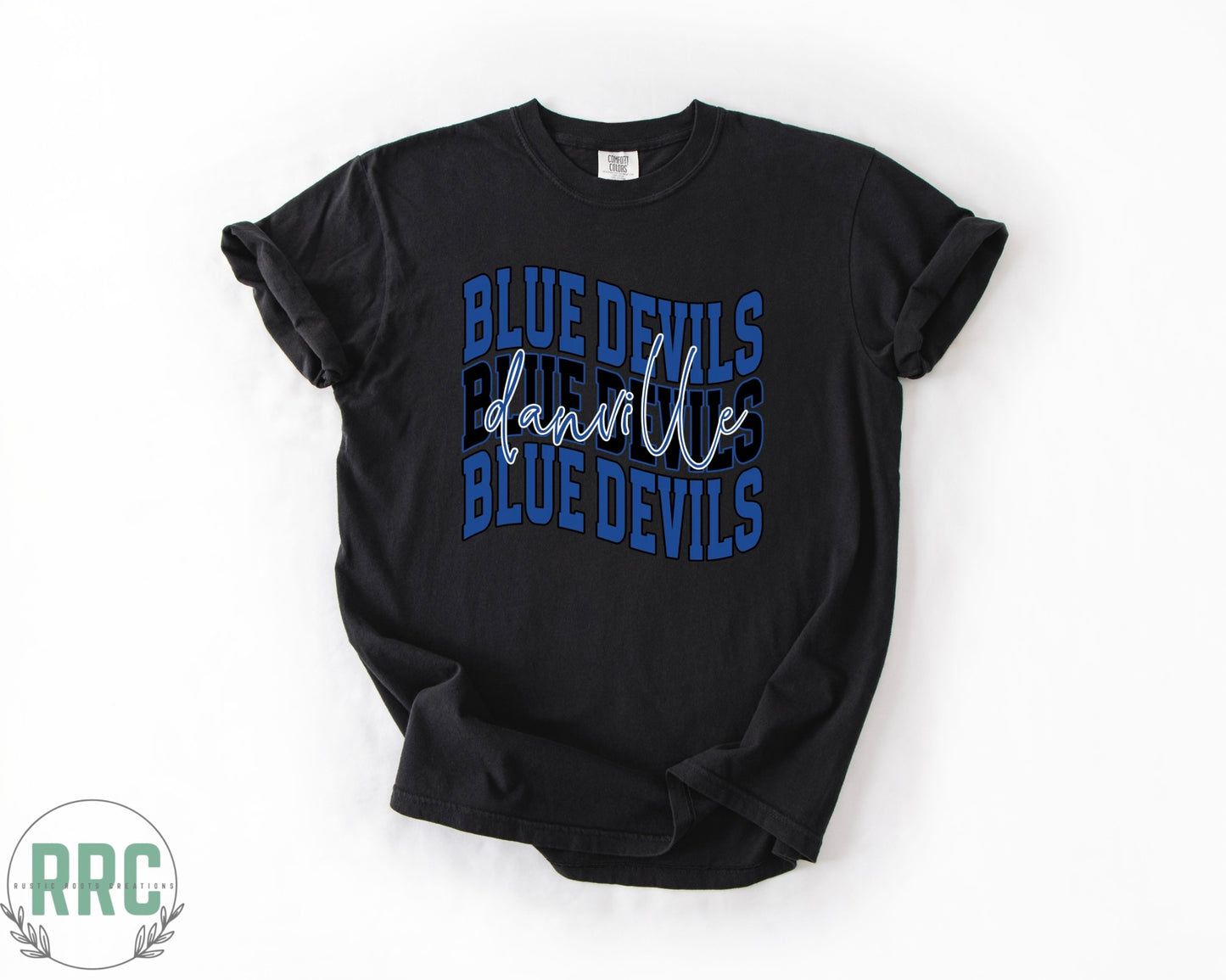 Danville Blue Devils Wavy *COMFORT COLORS*