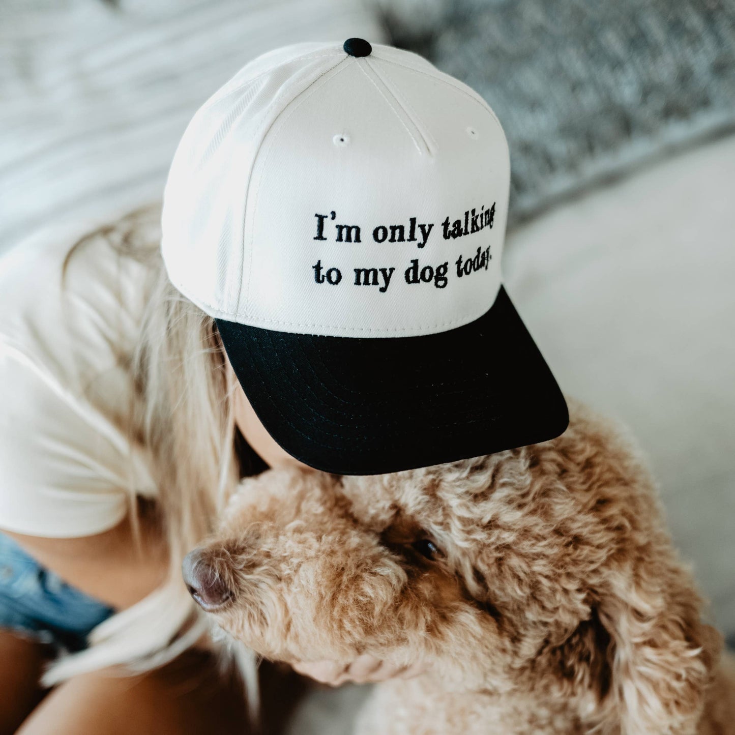 I'm Only Talking To My Dog Today Vintage Hat