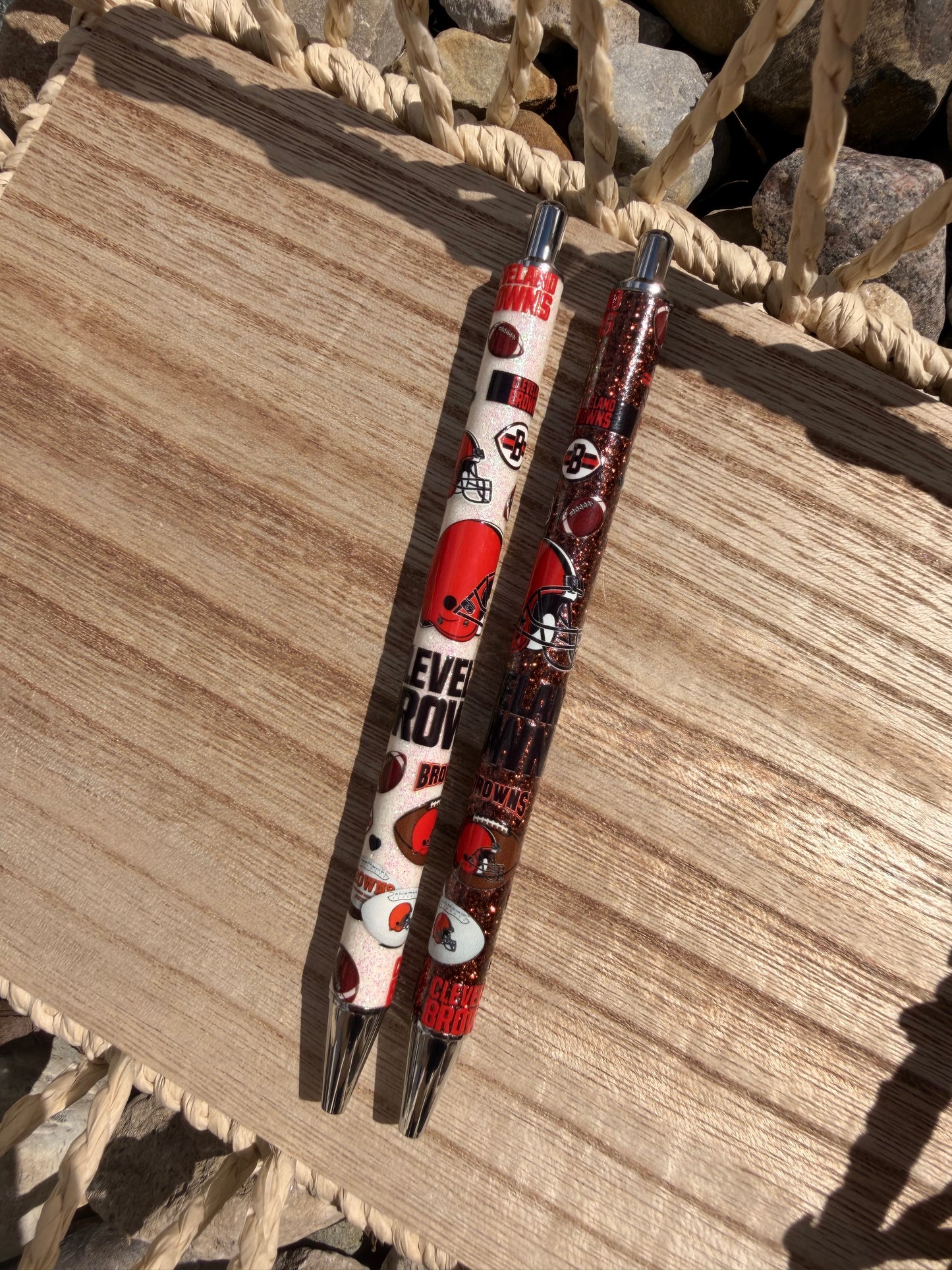 Cleveland Football Wrapped Glitter Pen