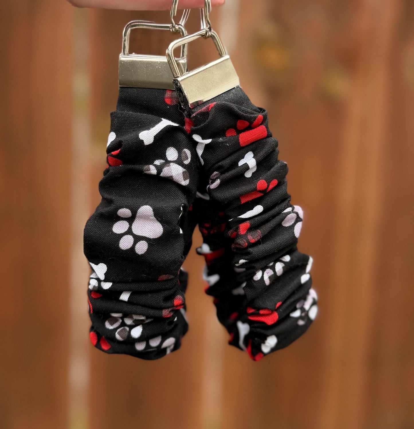 Dog Paws Scrunchie Wristlet