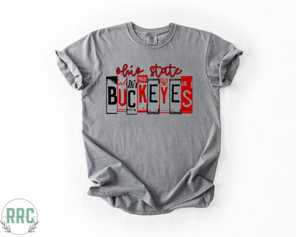 Ohio State License Plate *COMFORT COLORS*