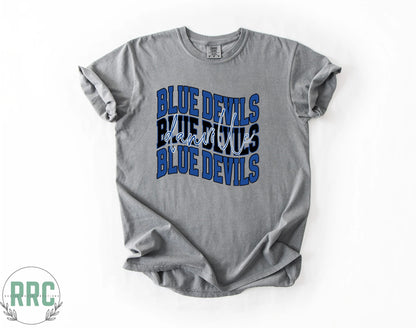 Danville Blue Devils Wavy *COMFORT COLORS*