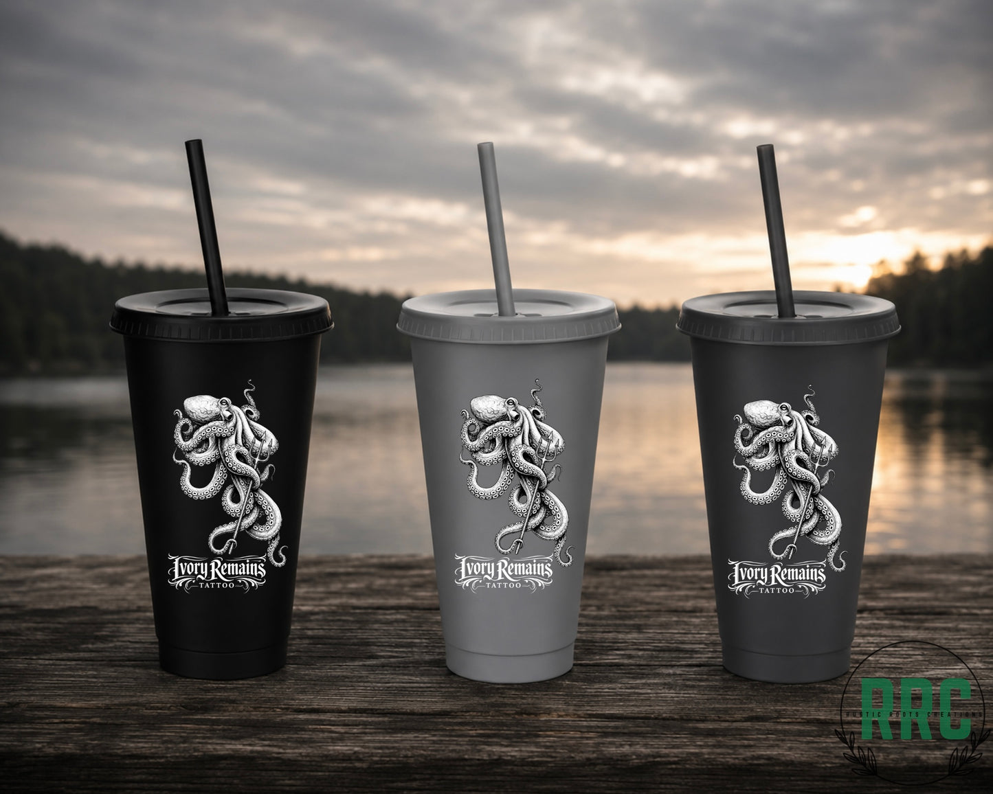 24oz Plastic Cup with Lid