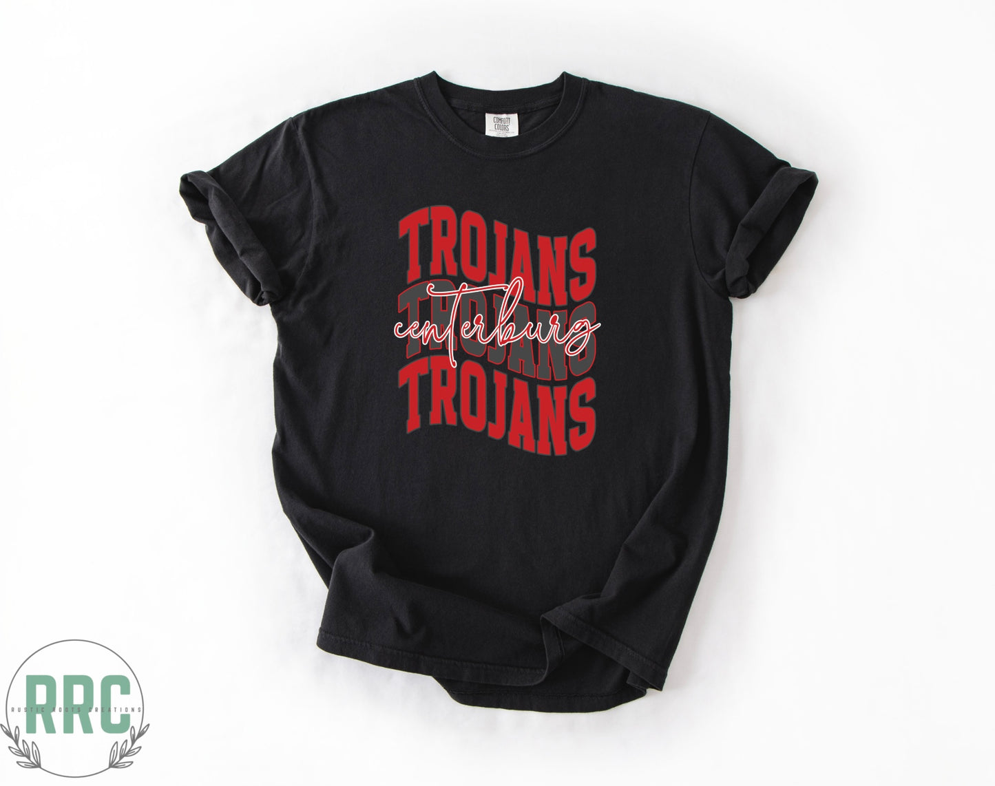 Centerburg Trojans Wavy *COMFORT COLORS*
