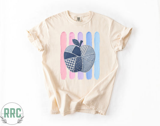Pastel Watercolor Apple *COMFORT COLORS*