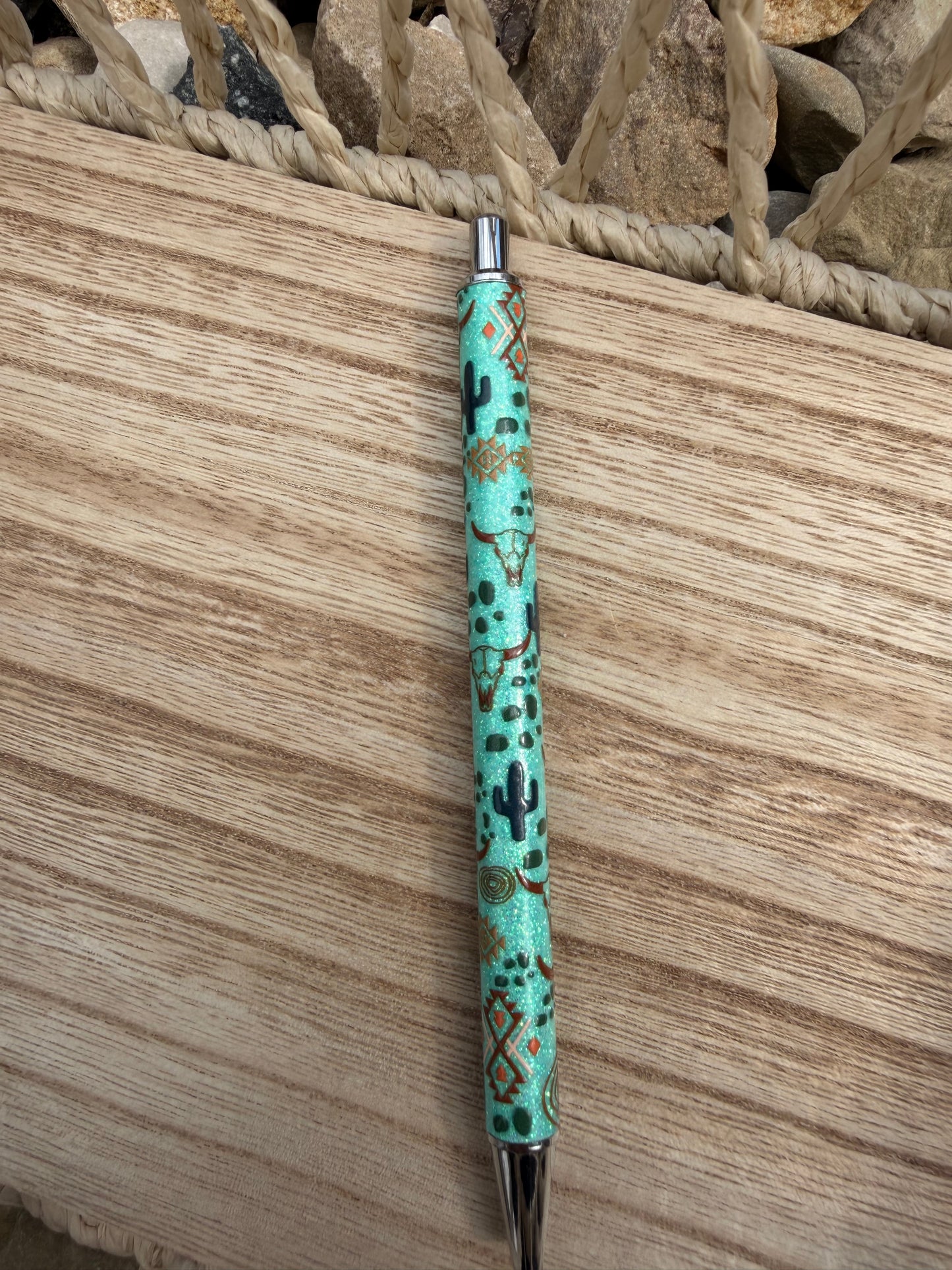 Western Wrapped Glitter Pen