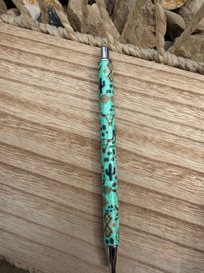 Western Wrapped Glitter Pen