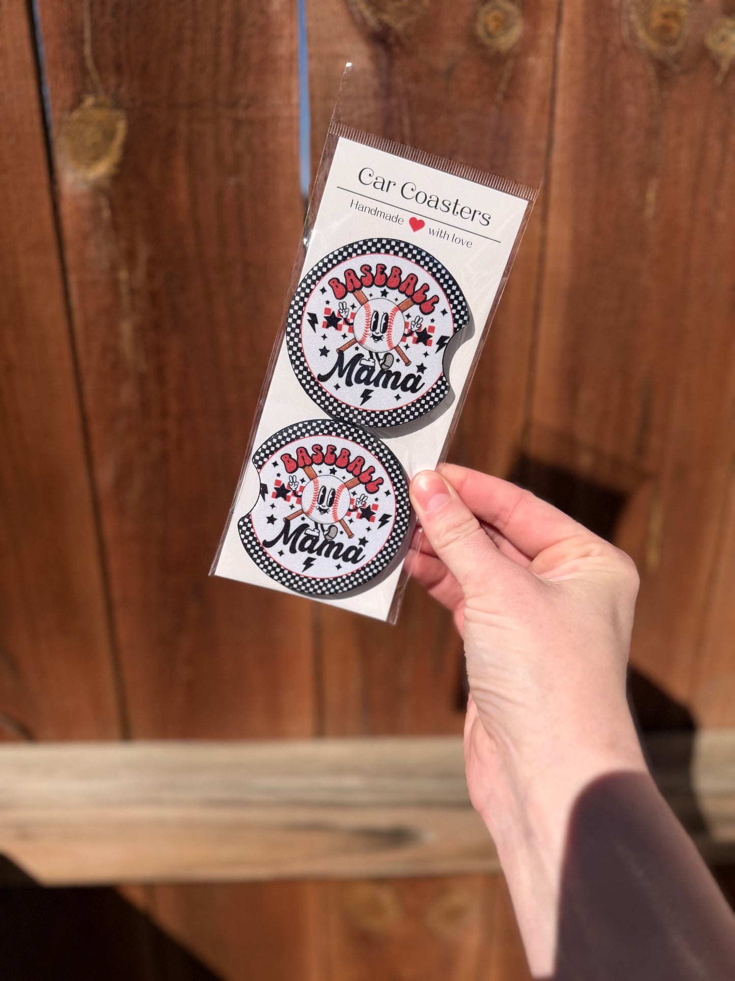 Baseball Mama Car Coasters