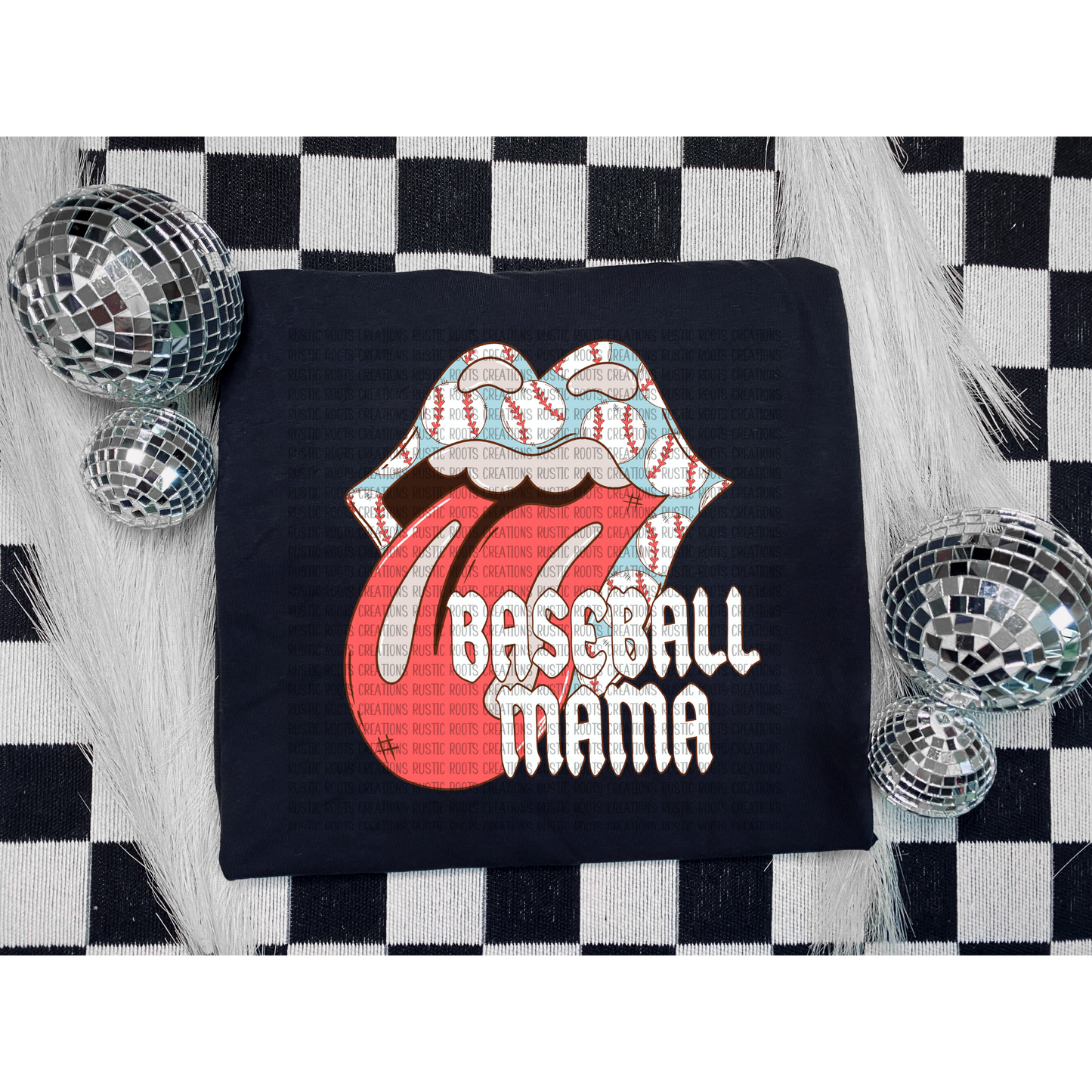 BASEBALL MAMA TONGUE OUT SHIRT *GILDEN*