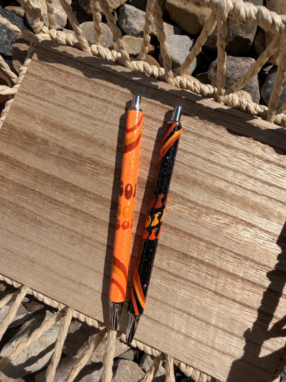 Boho Coffee Wrapped Glitter Pen