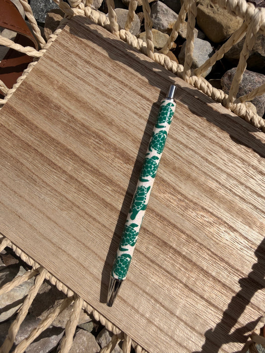 Sea Turtles Wrapped Glitter Pen