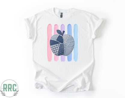 Pastel Watercolor Apple *GILDEN*