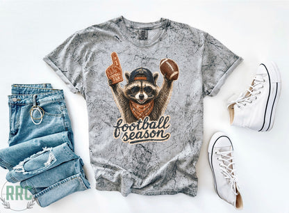 Football Season Raccoon *COMFORT COLORS*
