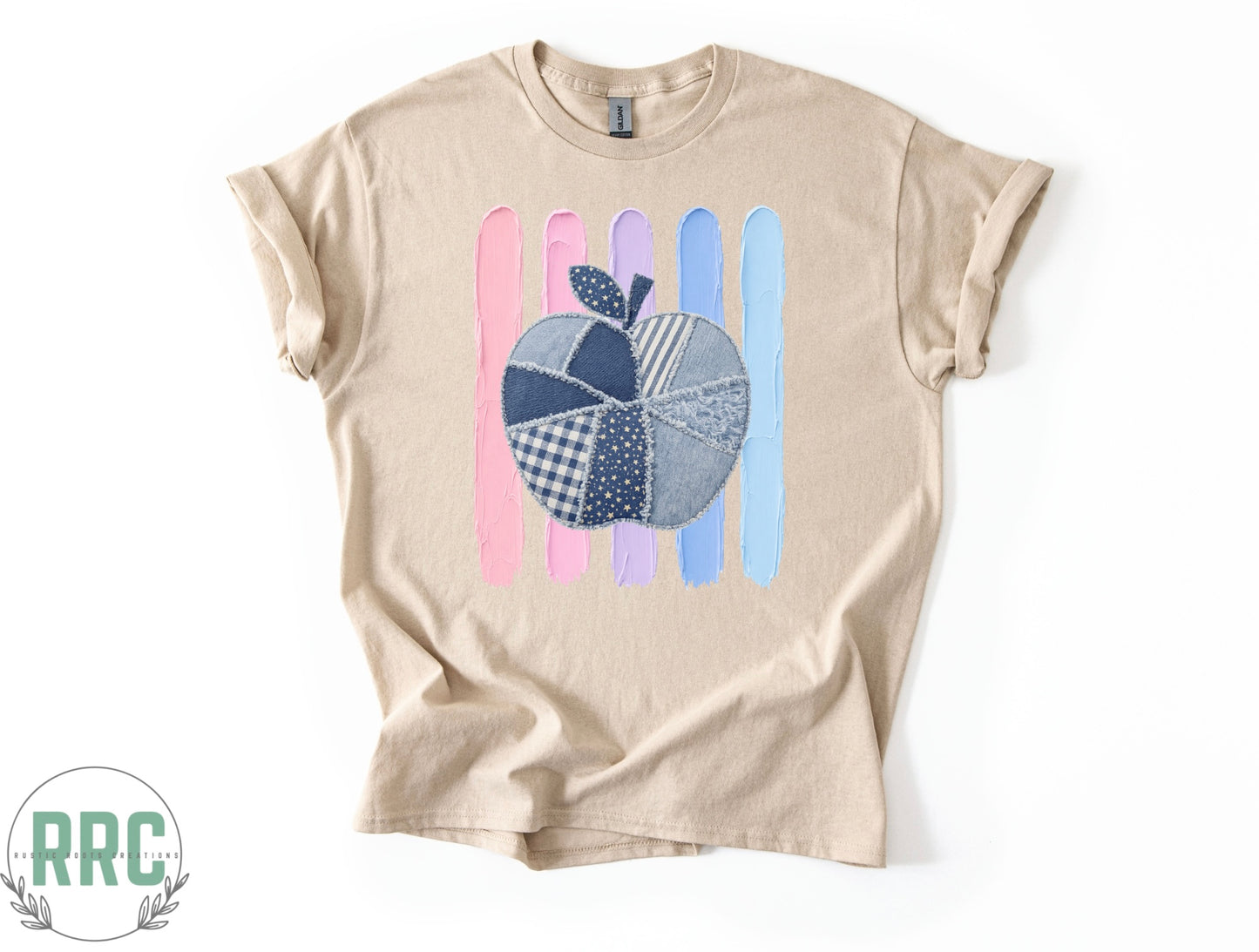 Pastel Watercolor Apple *GILDEN*