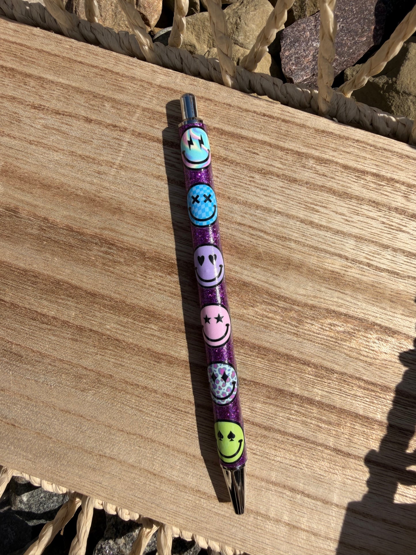 Smile Wrapped Glitter Pen