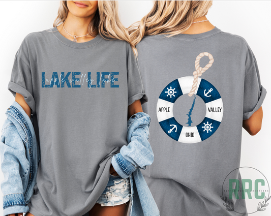 LAKE LIFE AV Lake Blue Buoy *COMFORT COLORS* RRC EXCLUSIVE