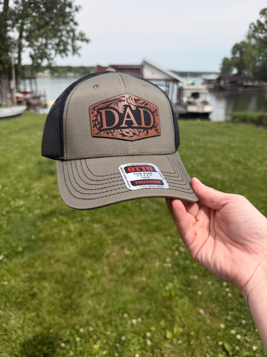 DAD Floral Mesh Back Hat