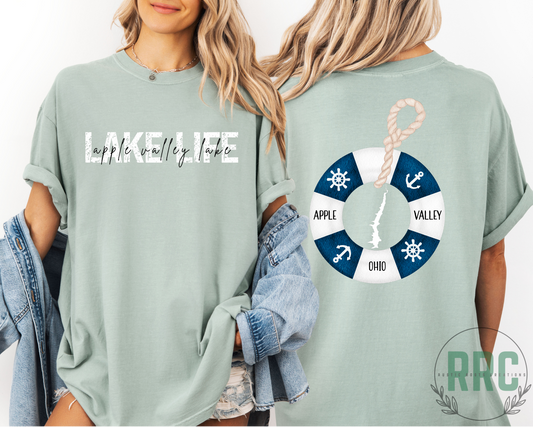 LAKE LIFE AV Lake White Buoy *COMFORT COLORS* RRC EXCLUSIVE