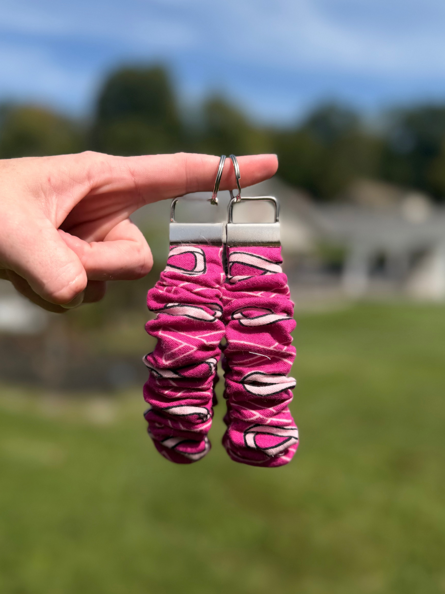 Breast Cancer Awareness Scrunchie Wristlet