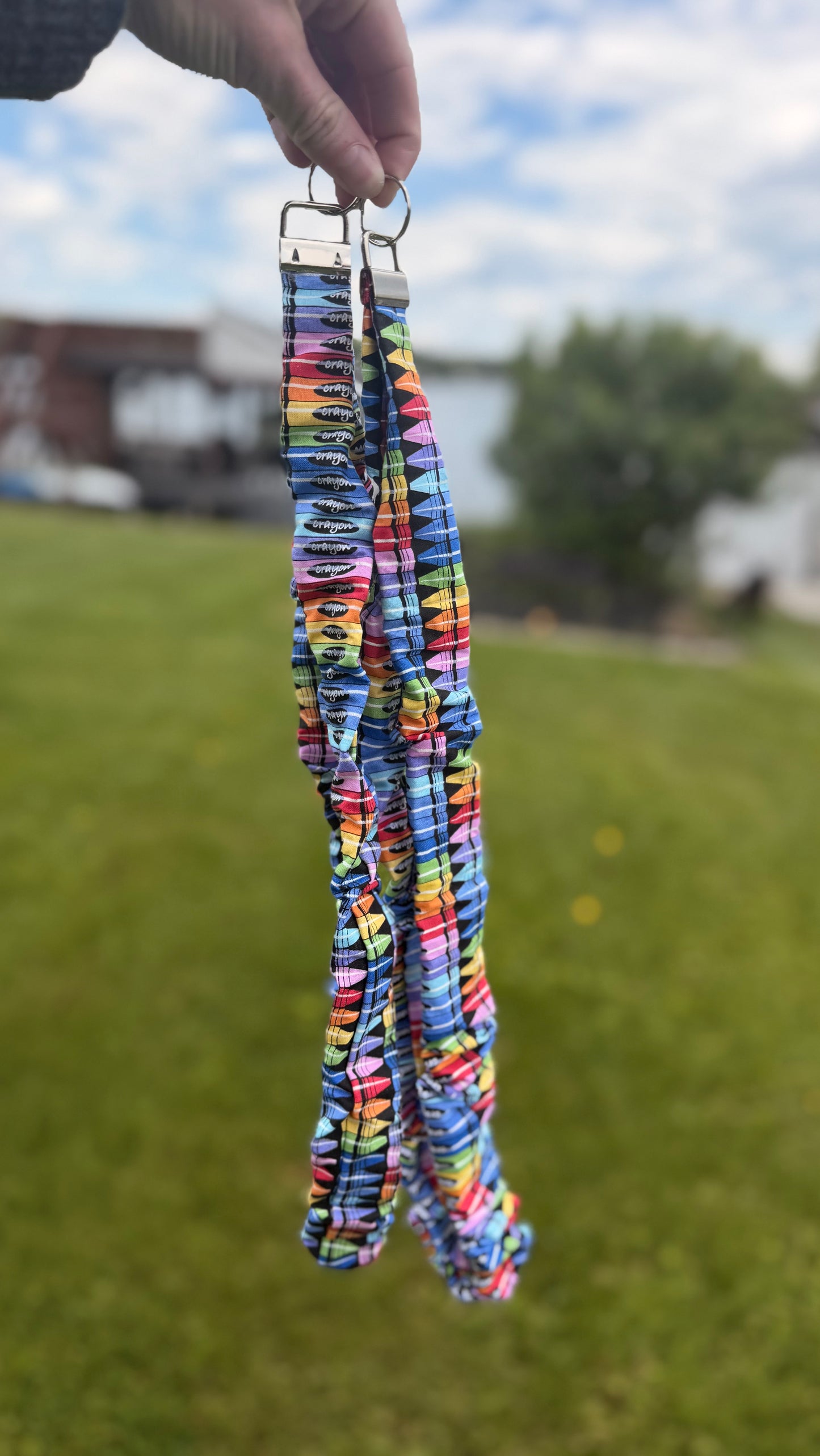 Crayons Scrunchie Lanyard