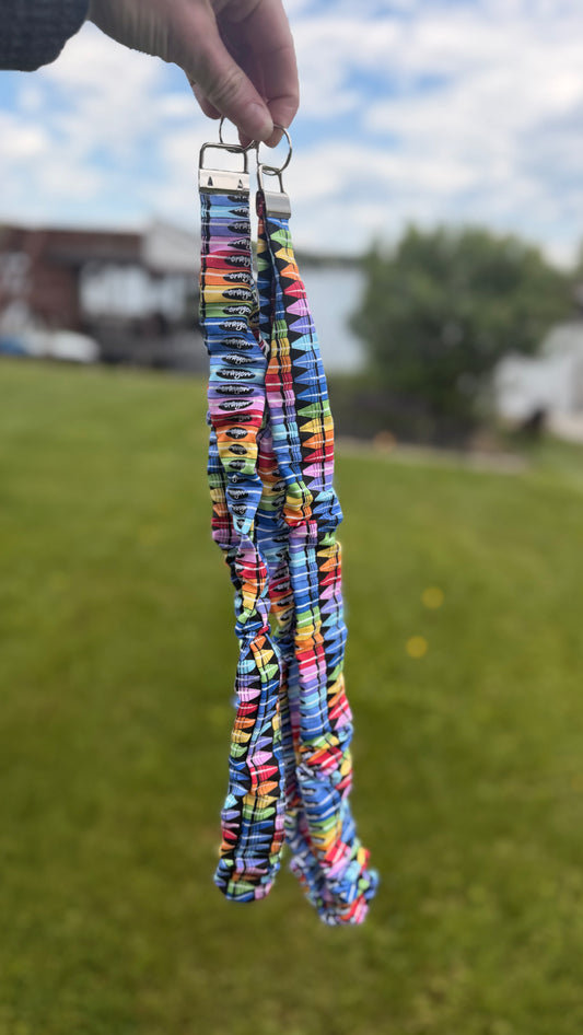 Crayons Scrunchie Lanyard