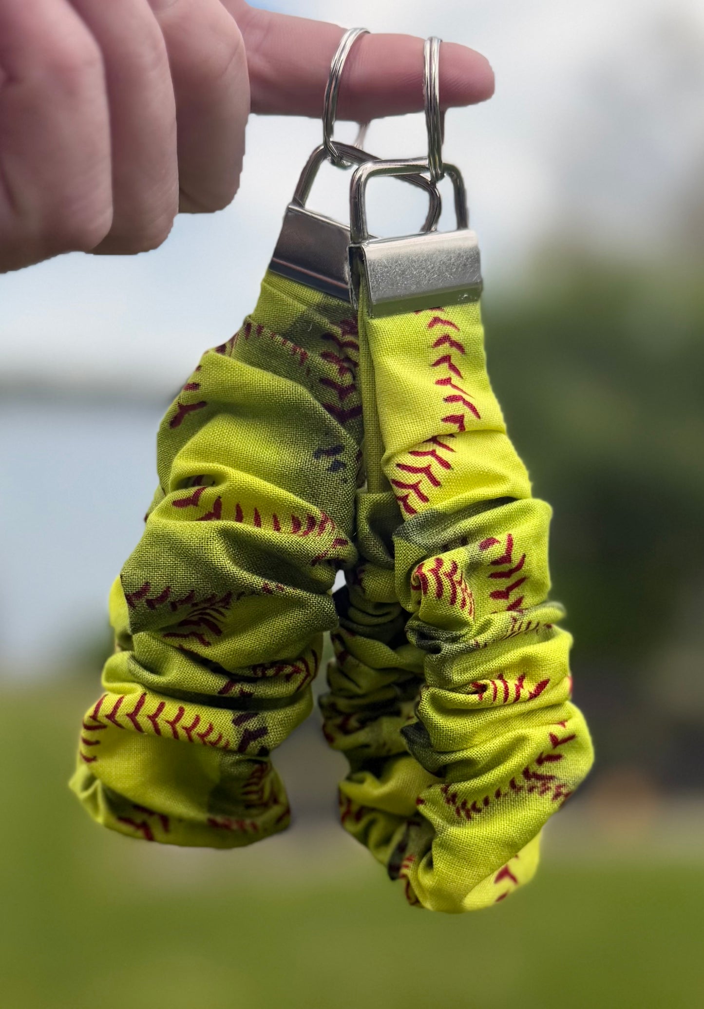 Softball Scrunchie Wristlet