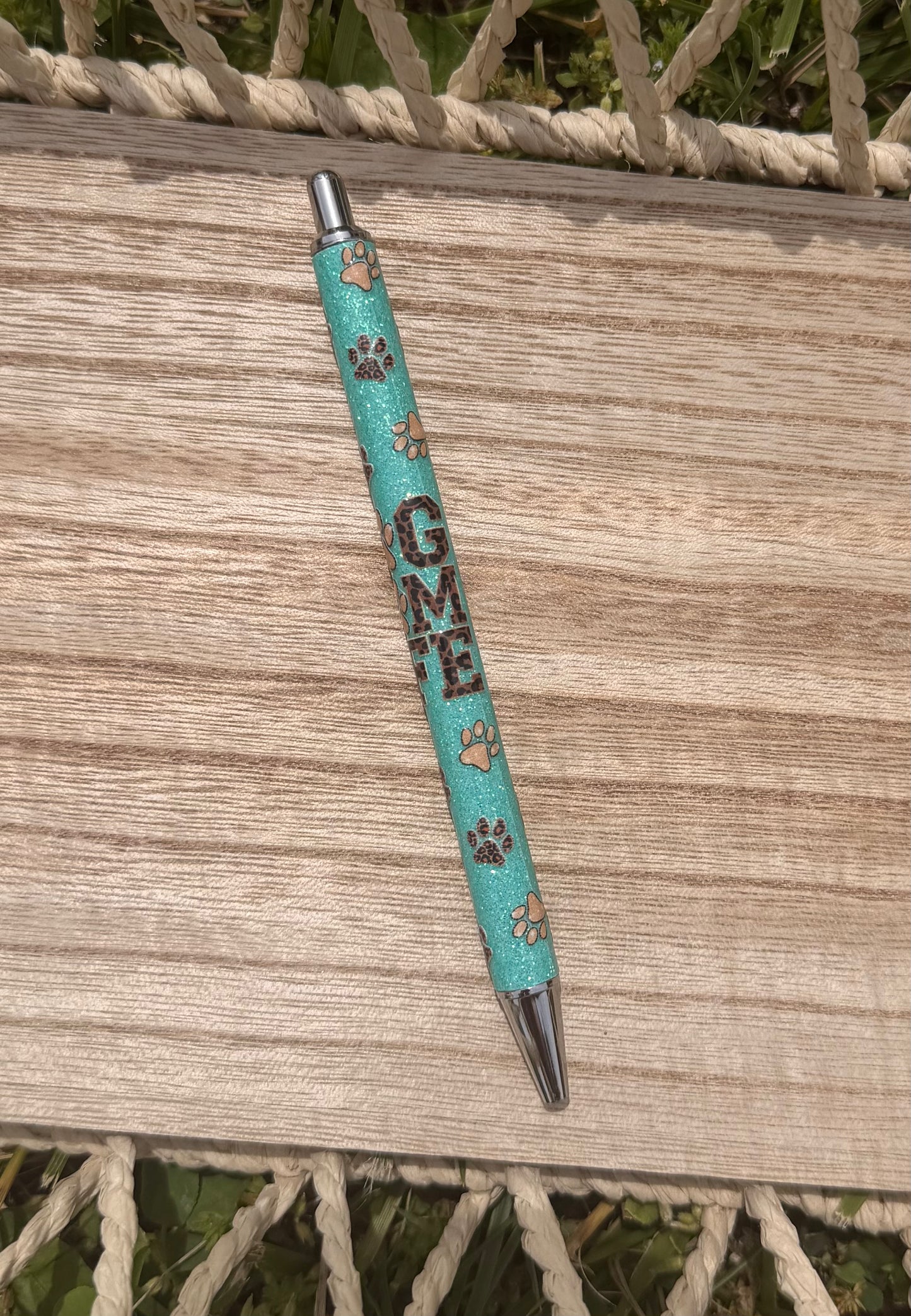 Dog Mom Life Wrapped Glitter Pen