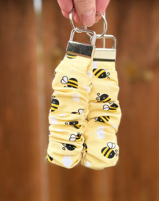 Bees Scrunchie Wristlet