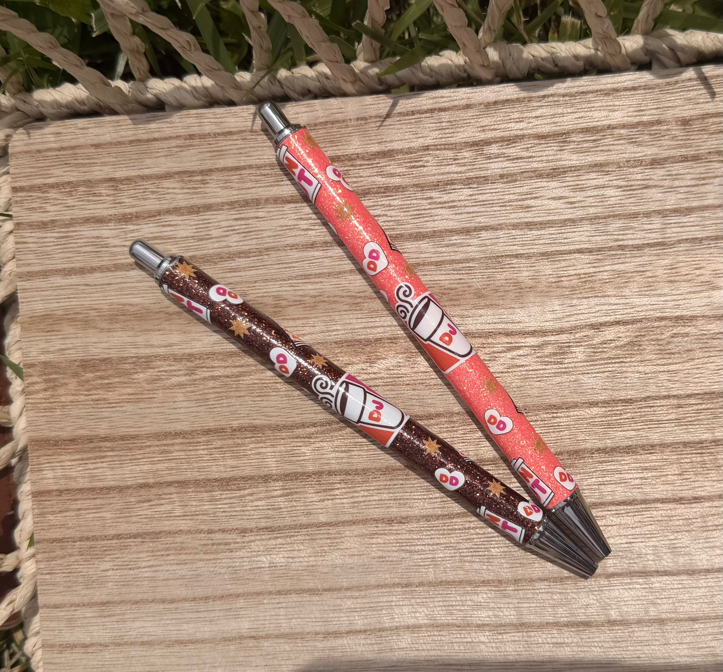 DD Coffee Wrapped Glitter Pen