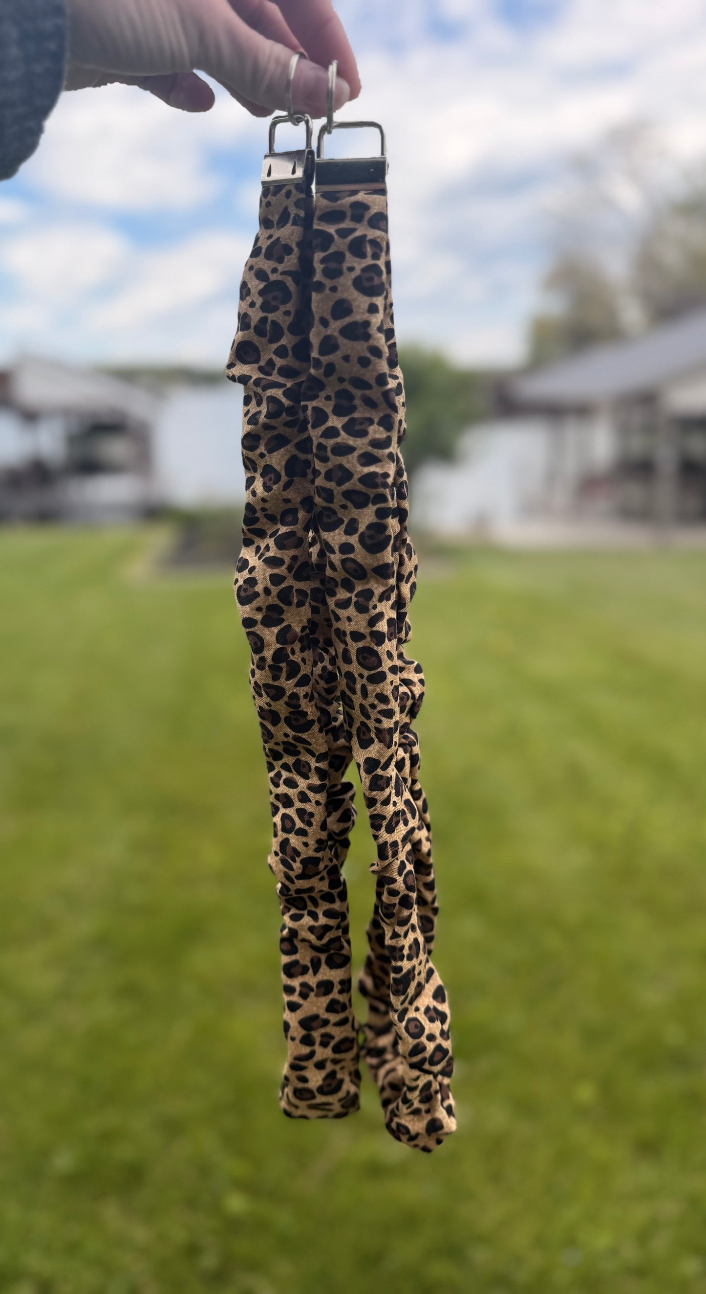 Leopard Scrunchie Lanyard