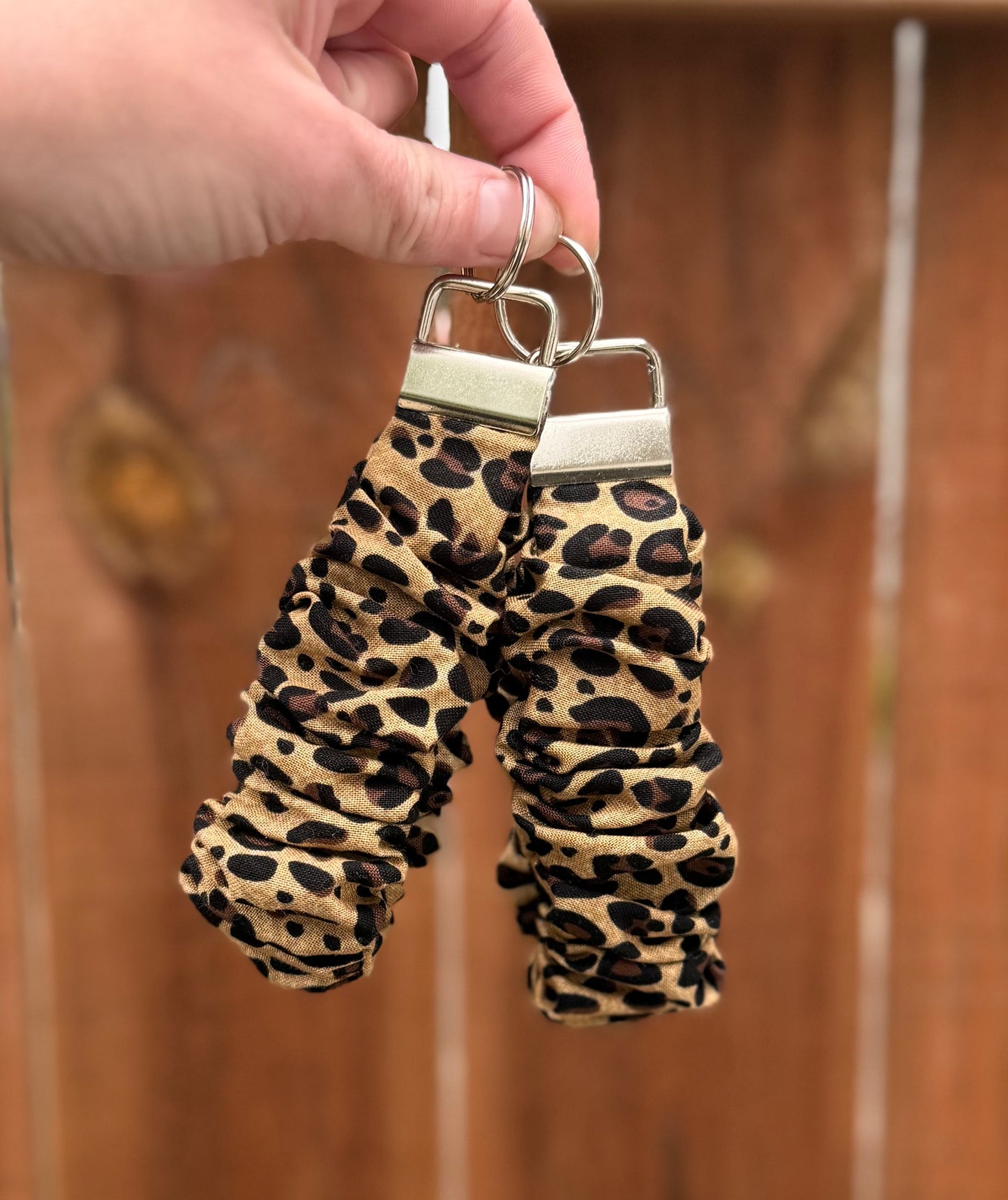 Leopard Scrunchie Wristlet