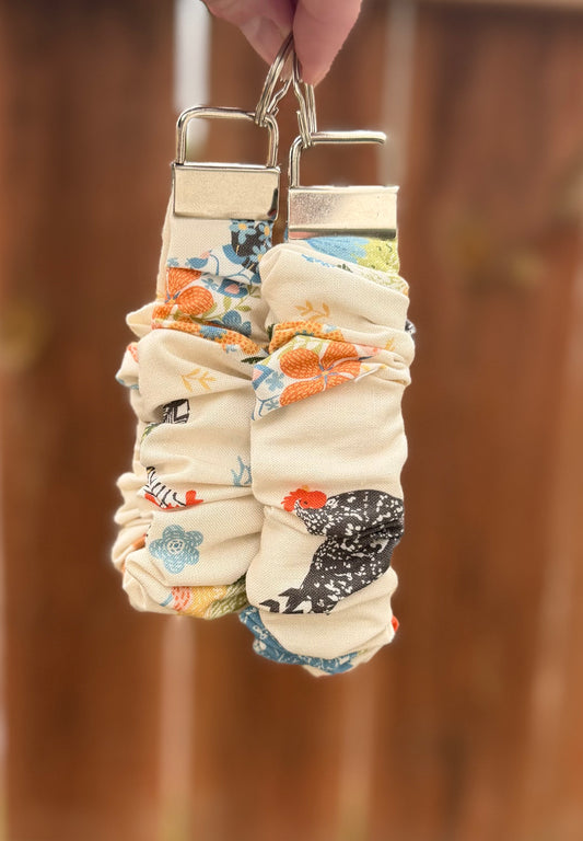 Chickens Scrunchie Wristlet